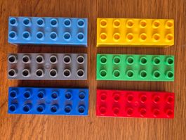 Lego Duplo Bausteine 2 x 6 Noppen 6 Stück (1132)