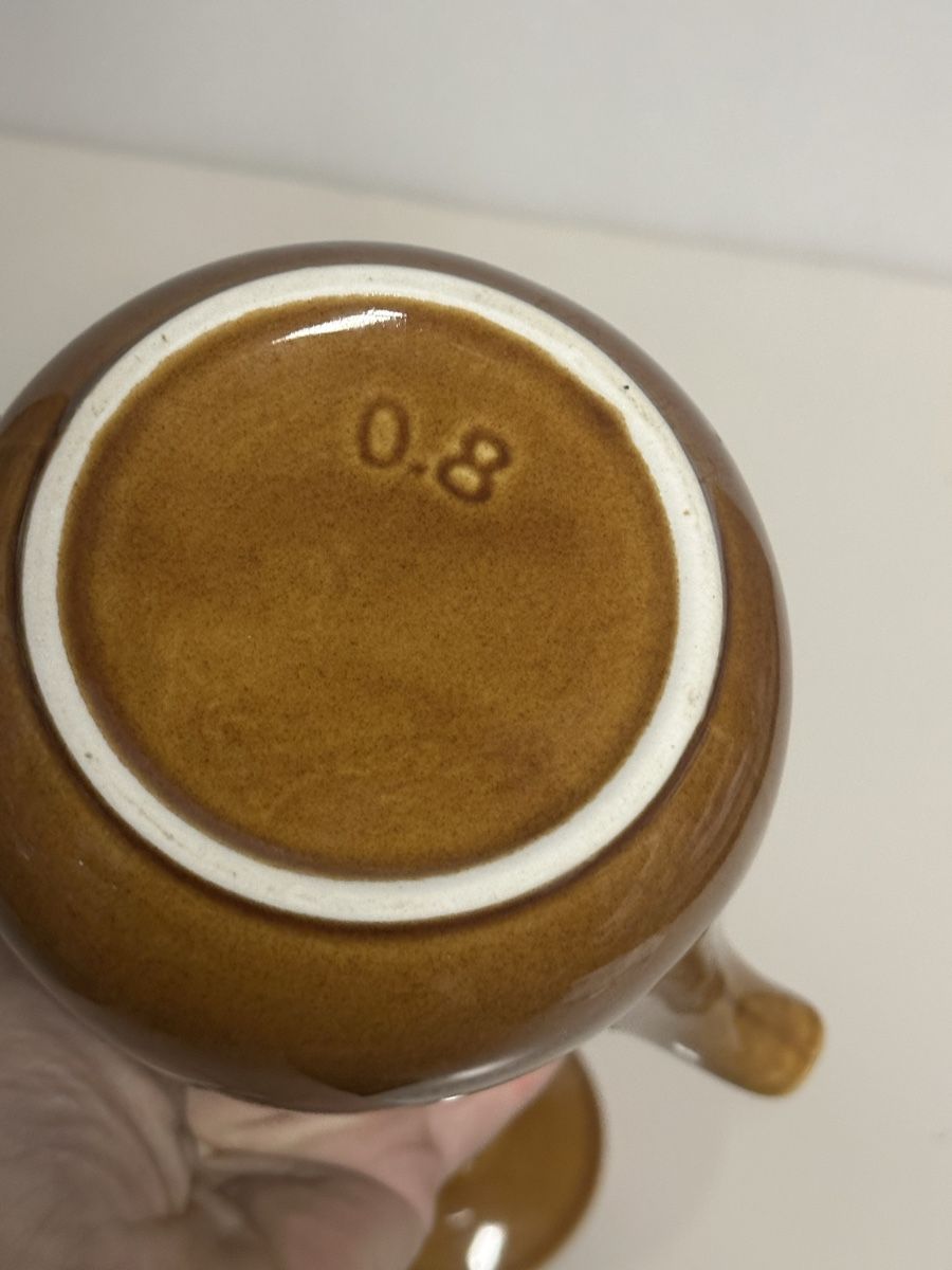 Rössler Teiere: Original Rössler Design Krug Braun 0,8 L – Usato da Deitingen venduto da Himhip 2