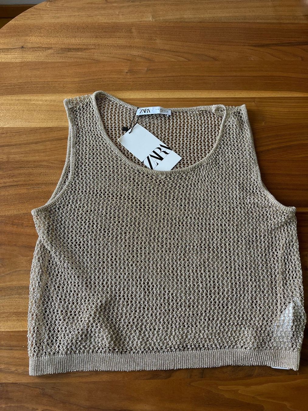 Zara Top: Neu ZARA METALLIC THREAD KNIT TOP,  M – Nuovo e nell'imballaggio originale da Wilen b. Wollerau venduto da rosmarin13 7