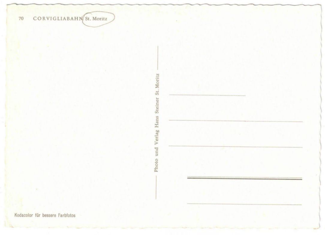 Cartes postales: St. Moritz - Standseilbahn Corviglia – D'occasion à Binningen par Mountainrider 1