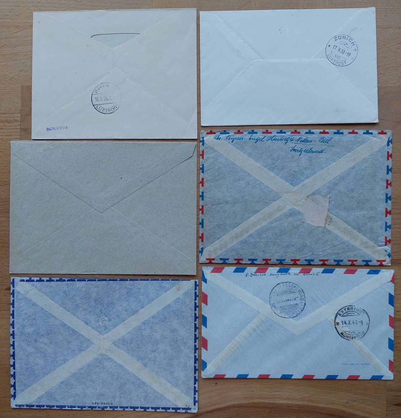 Alle Briefmarken: Flugpost-Briefe – Gebraucht aus Obfelden von Foto_Bild_Kunst_Buch 5