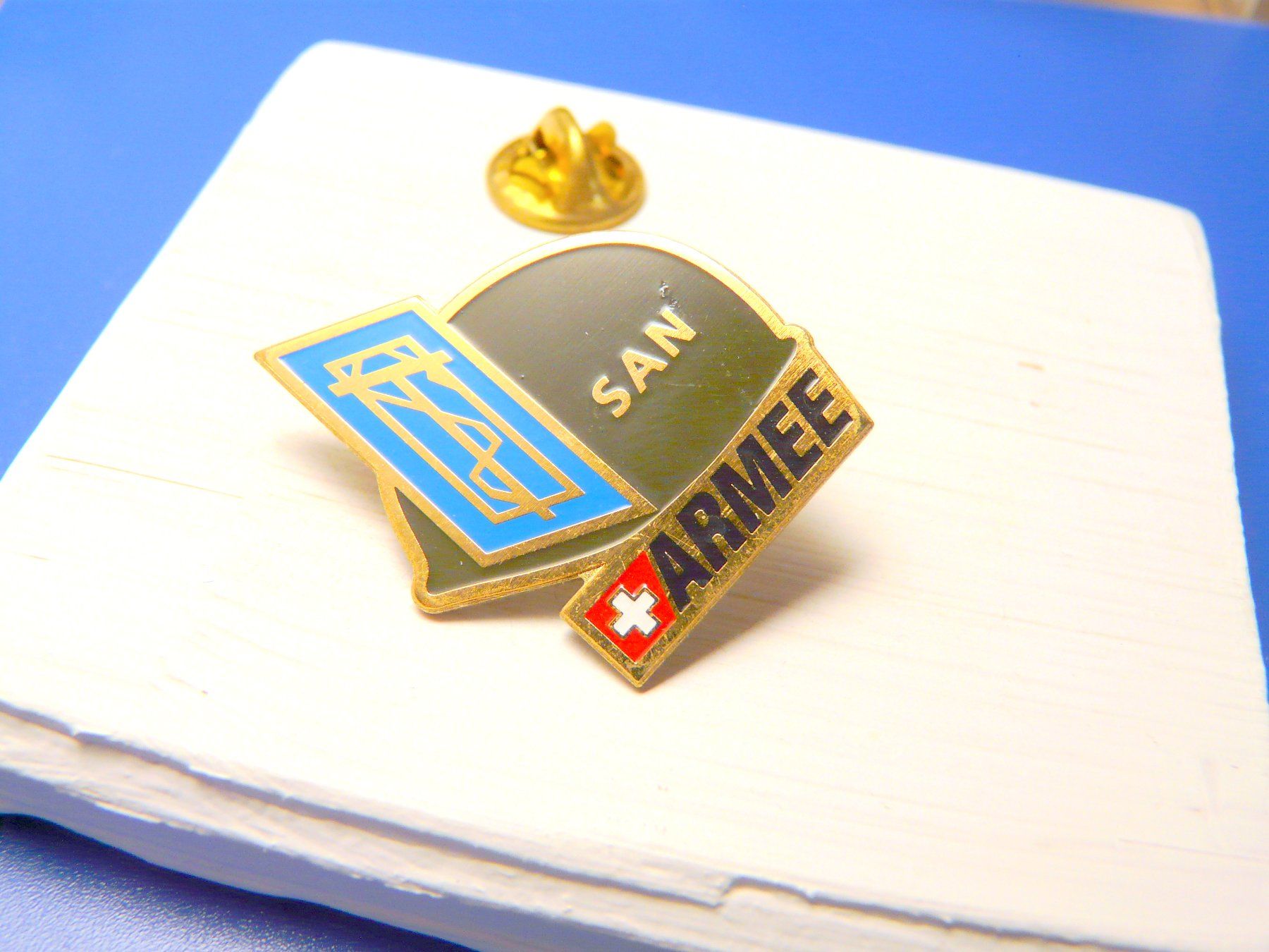 Schweizer Armee Placchette & Badge: ❗ Schweizer Armee SAN +Versand Pin M14L.3 – Usato da Pully venduto da websurfer1 3