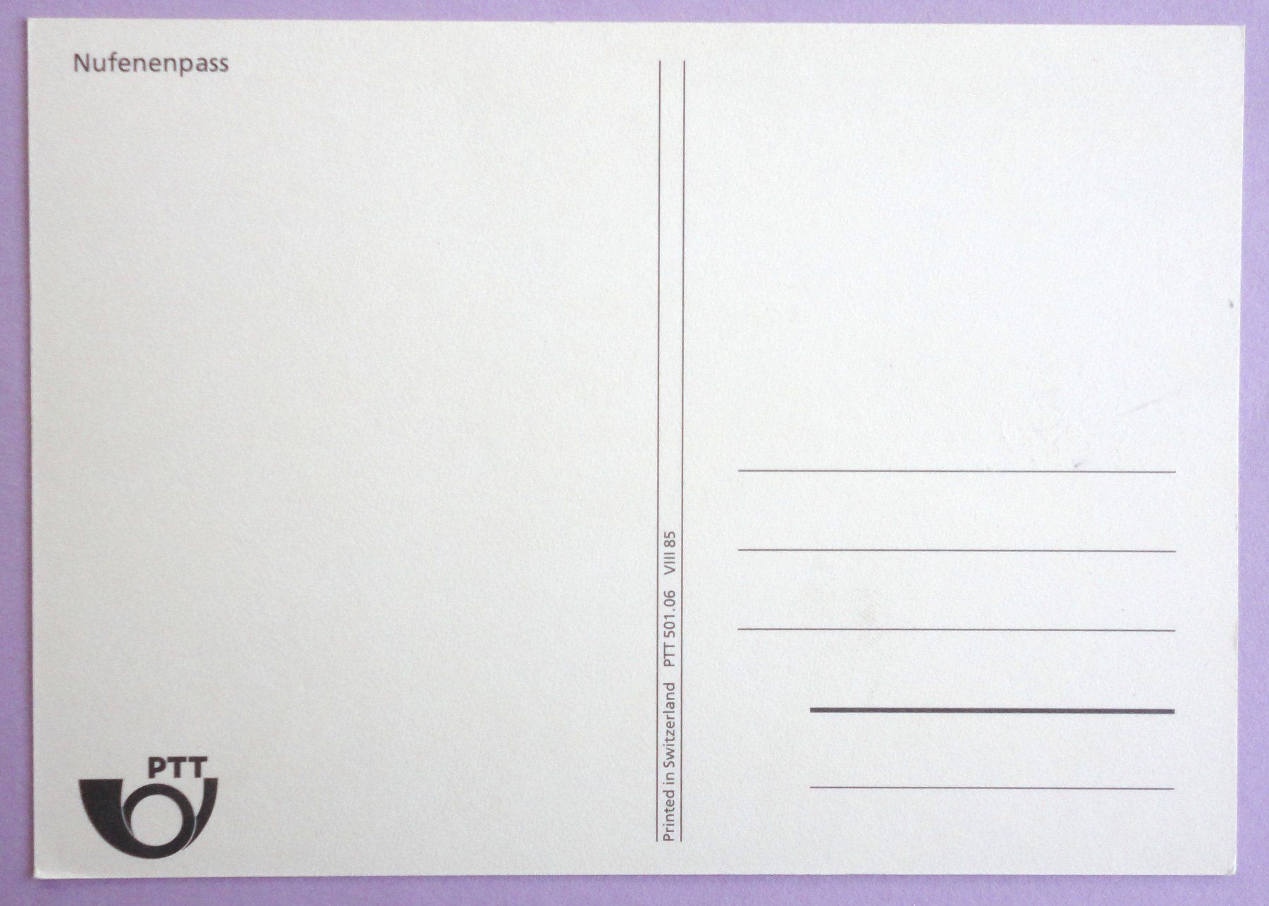Cartoline postali: Postauto Nufenenpass – Usato da Fétigny venduto da Billy2miny 1