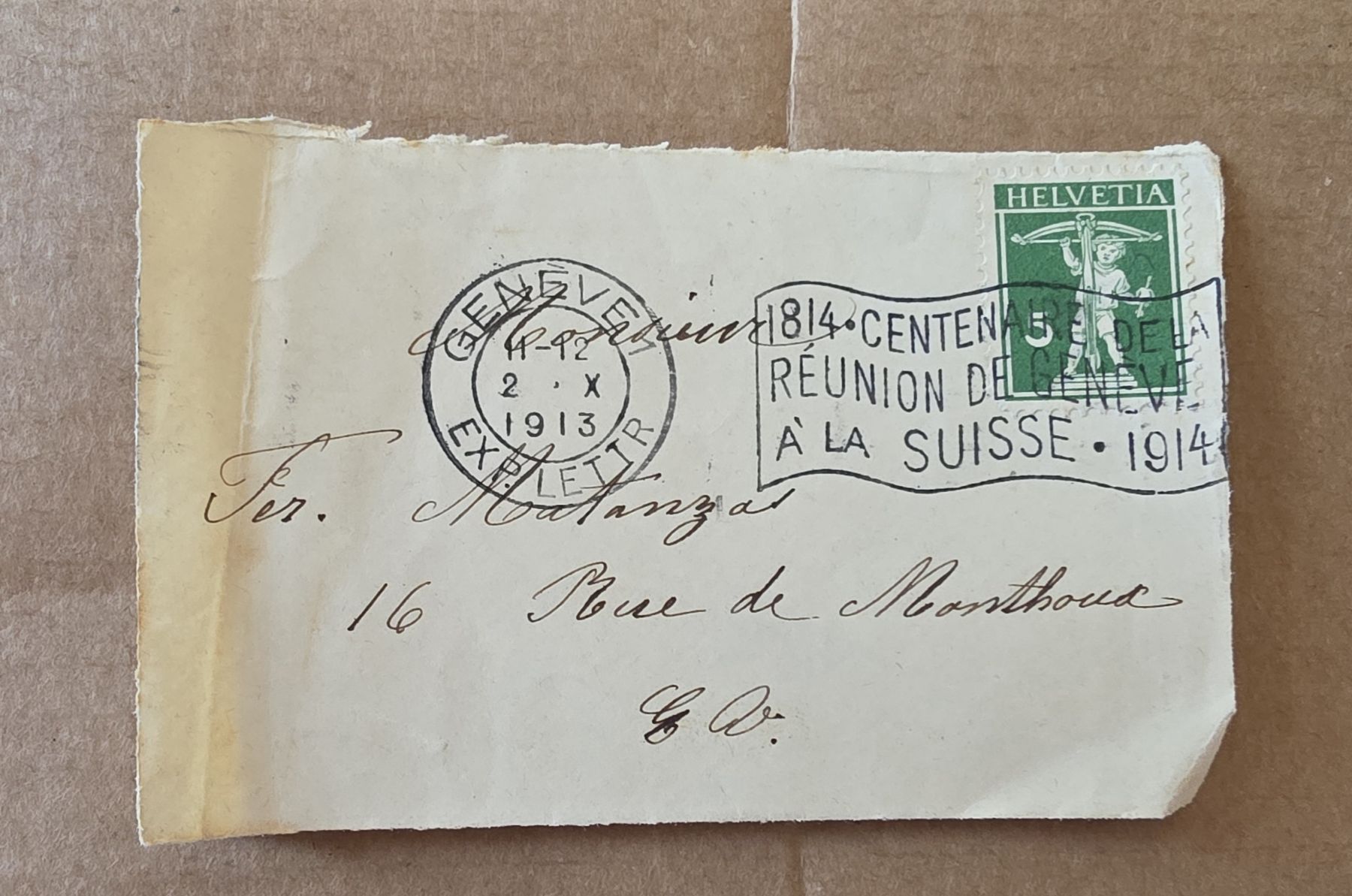 Buste & buste per spedizione: Enveloppe affranchie 11.12.1913  – Usato da Morges venduto da Yavob