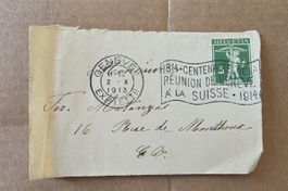 Enveloppe affranchie 11.12.1913 
