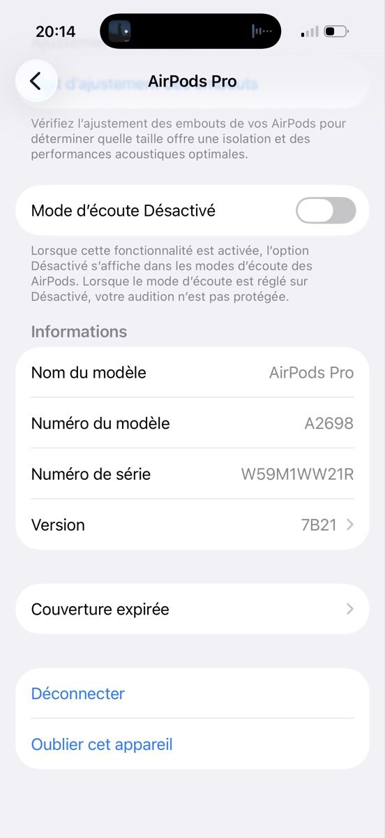 Apple Cuffie: Apple AirPods Pro 2ème génération usagé – Usato da Chenens venduto da anasantos90 5