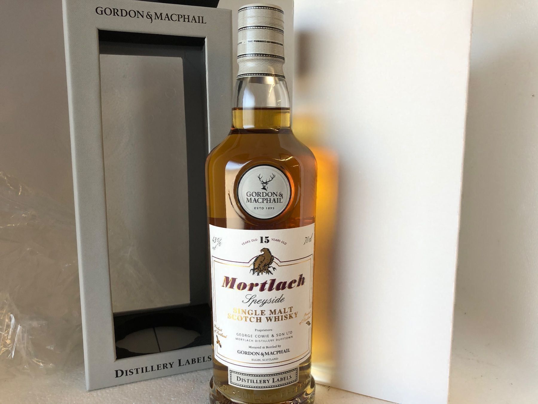 Mortlach Spirituosen: Mortlach Single Malt G&M 15 J. 43% – Neu und originalverpackt aus Wöschnau von Vinsale
