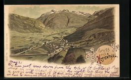 Litho Hospenthal, Blick auf das Dorf