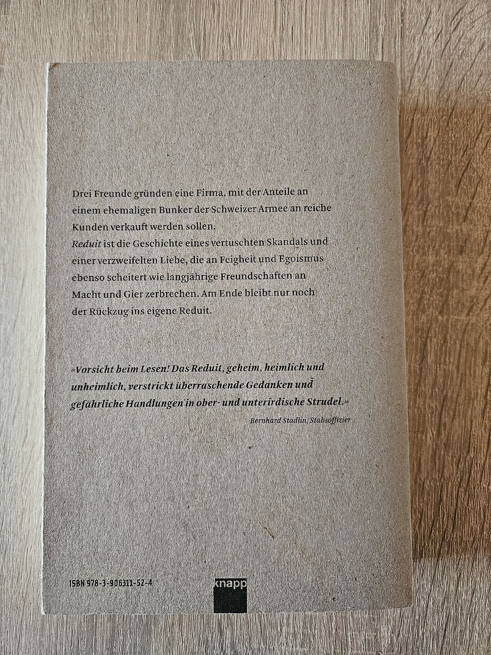 Bücher: David Weber : Reduit – Gebraucht aus Ebikon von SecondChance_byM 1