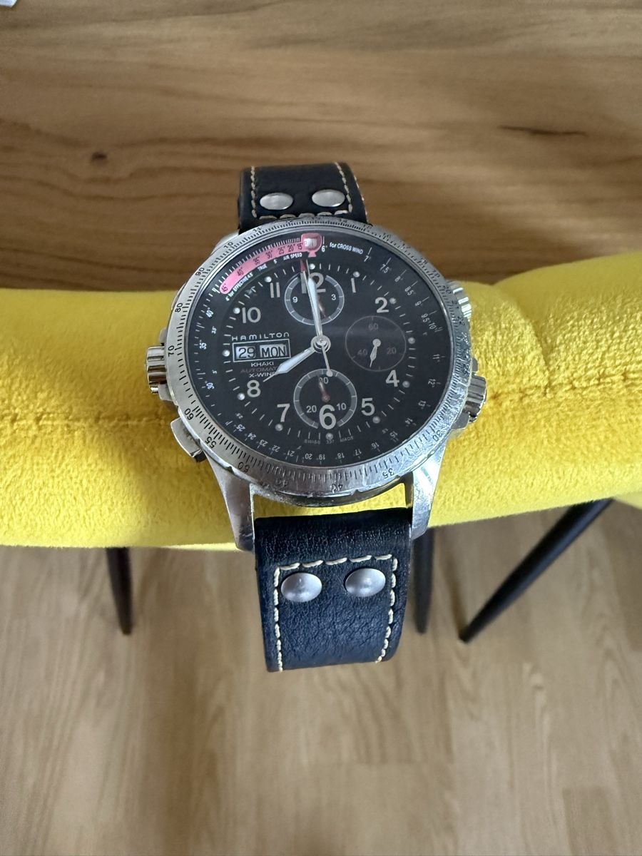 Hamilton Orologi: Hamilton Khaki X-Wind Automatic Chronograph – Usato da Gersau venduto da M_A_C_o_n_e