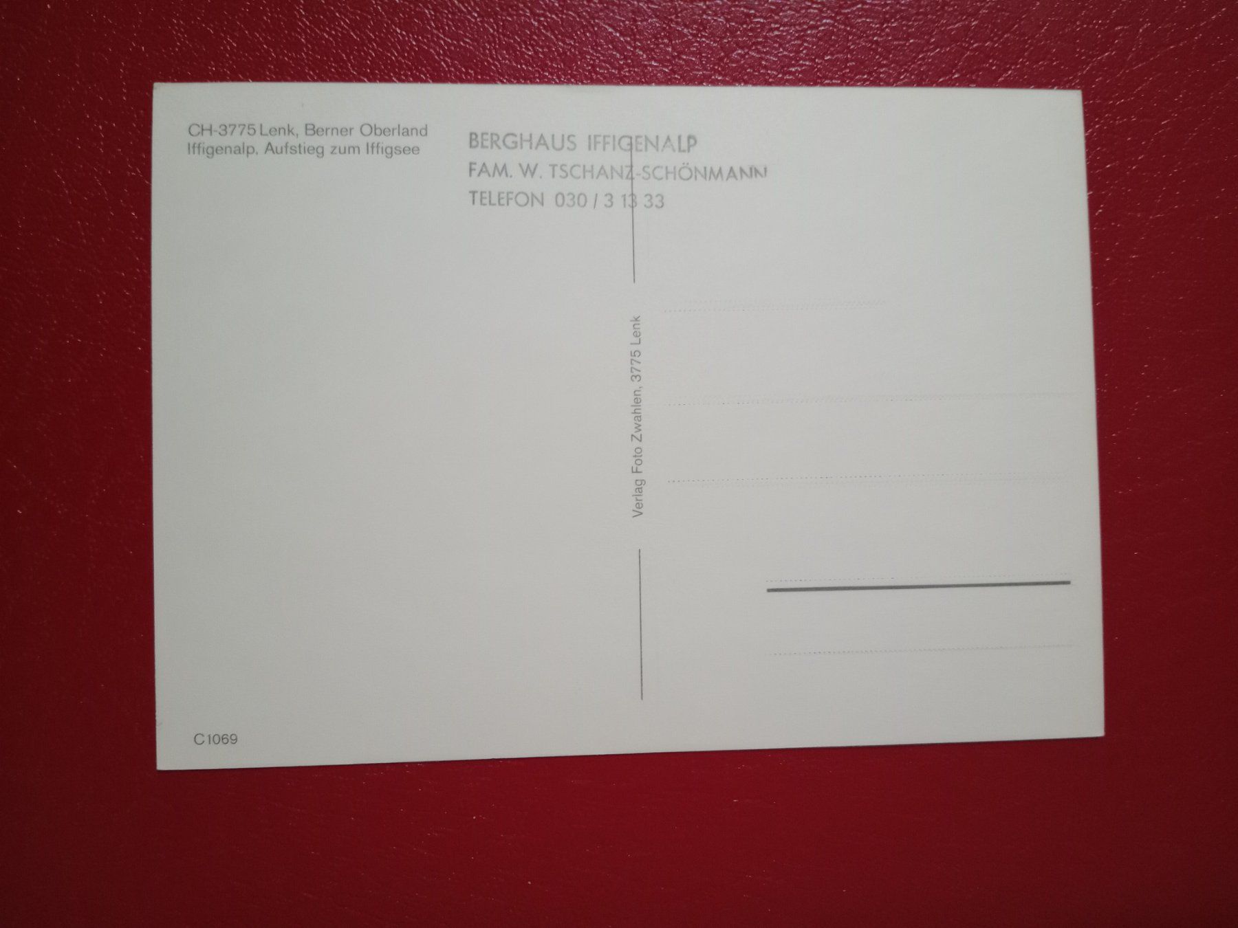 Cartoline postali: Lenk Bern Wanderer auf der Iffigenalp – Usato da Küttigen venduto da Melisch1000 1