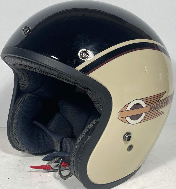 Harley Davidson Classic Retro Freeway Black 3/4 Motorr Helm (Gebraucht ...