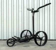 at-hena PACE Elektro Golf Trolley, Schwarz, neu revidiert