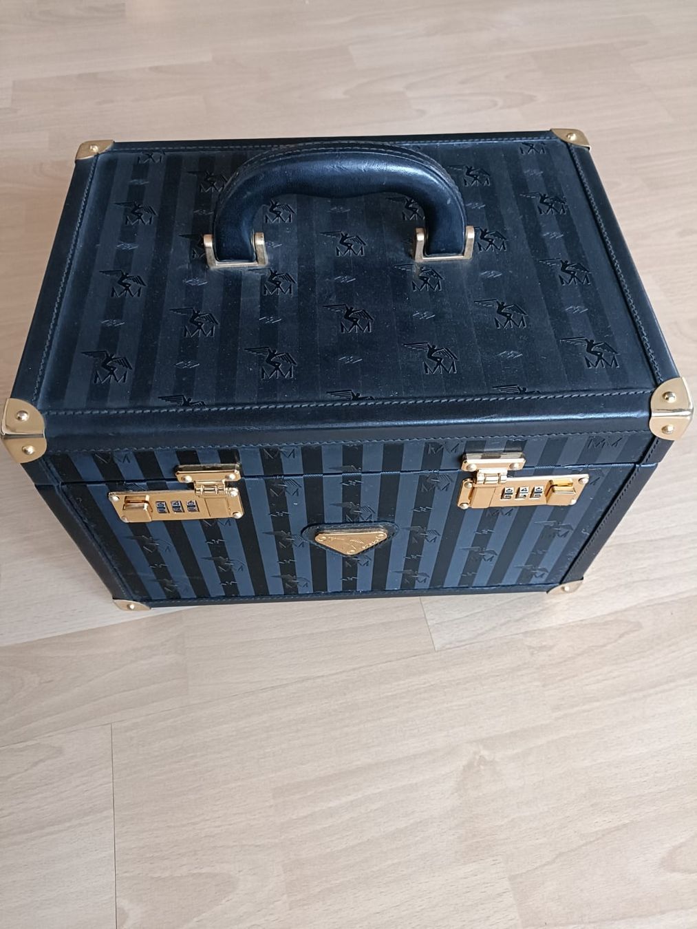 Maison Mollerus Valigie: Maison Mollerus Suitcase, Vintage, Black Leather – Usato da Wädenswil venduto da SwissCapriz 3