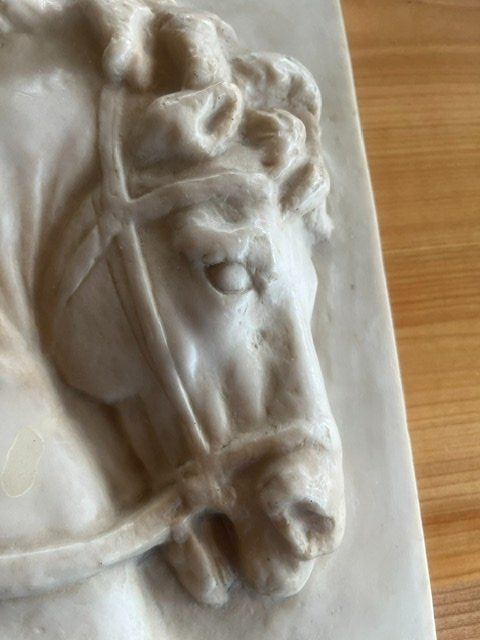 Statuette: Rassiger Hengstkopf aus stein – Usato da Romanshorn venduto da Knut4 1