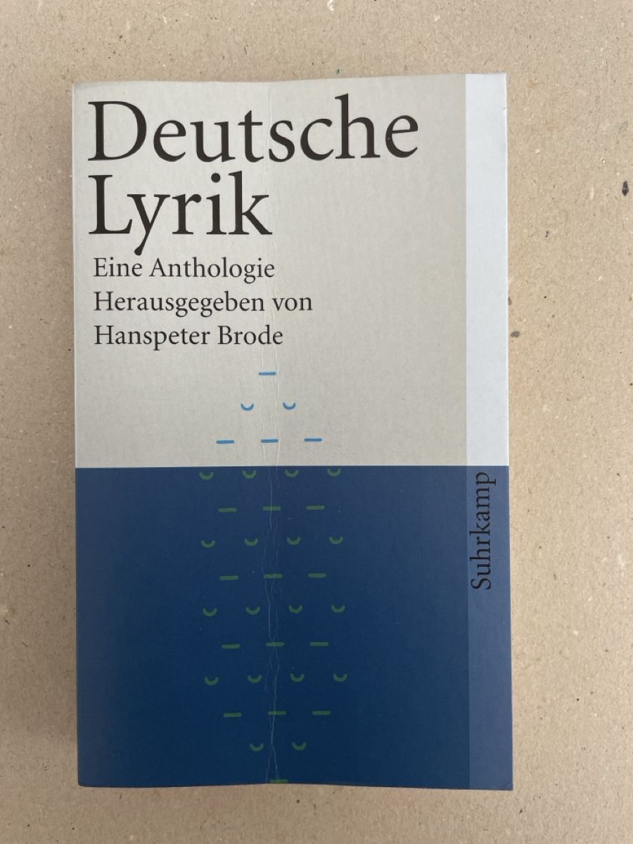 Libri: Deutsche Lyrik Eine Anthologie, Hanspeter B – Usato da Aesch BL venduto da ell_8zv7
