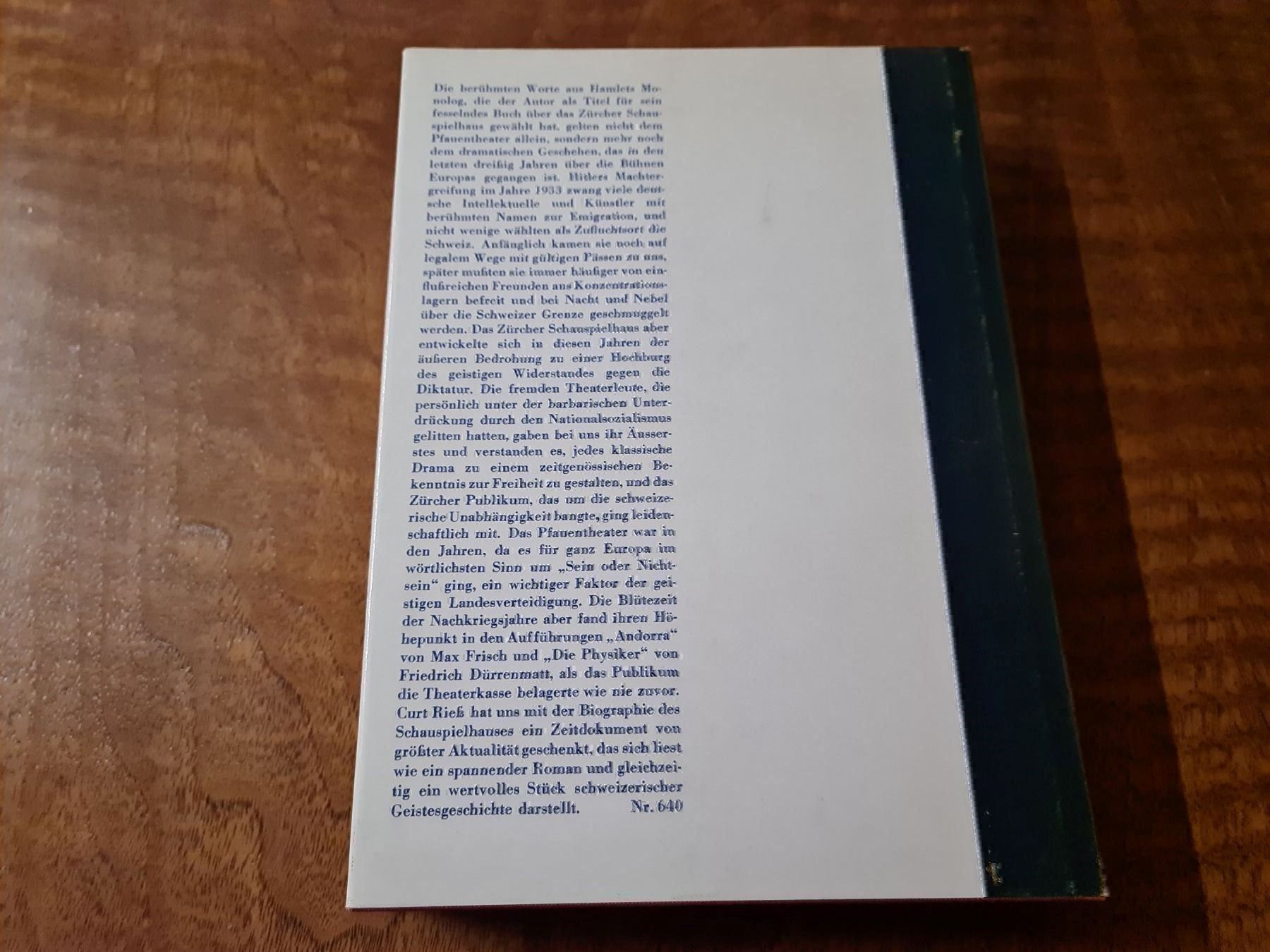 Libri: Sein oder Nicht sein – Usato da Erstfeld venduto da Uhu1980 1