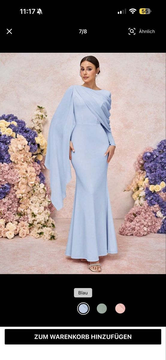 Shein Vestiti: Abendkleid lang Damen blau Grösse M – Nuovo (secondo la descrizione) da Elsau venduto da shoppa 7