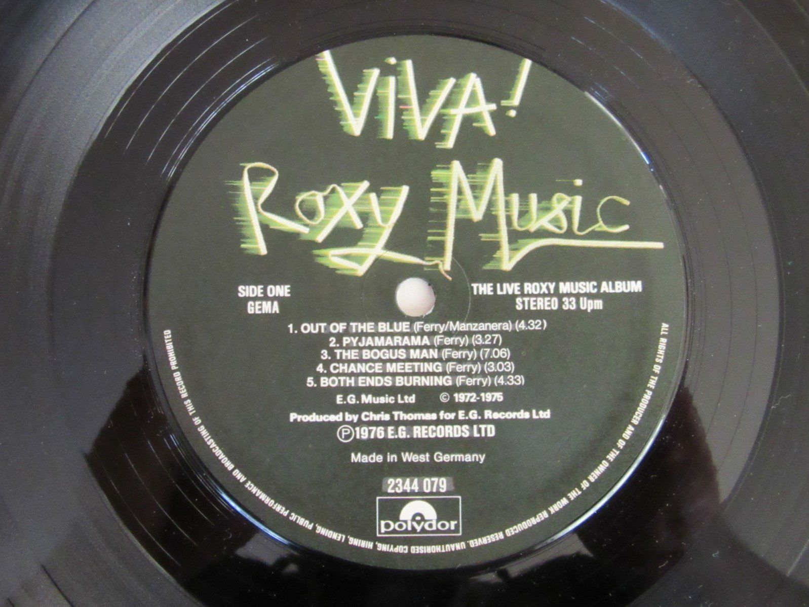 Dischi in vinile: Langspielplatte ROXY MUSIC - VIVA ! – Usato da Degersheim venduto da Tforelle 4