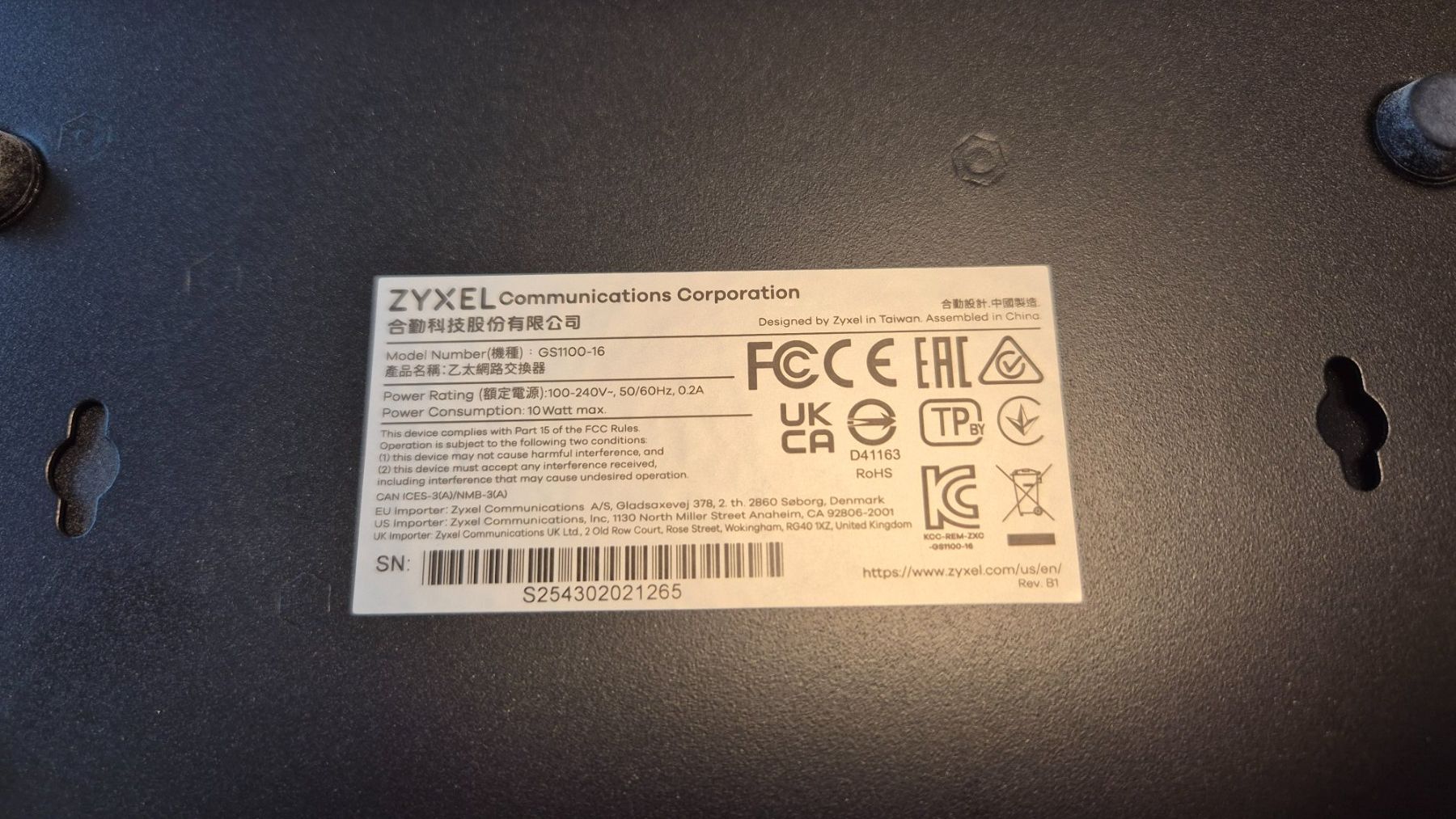 Zyxel Modem & Router: Zyxel Switch GS1100-16 – Usato da Sax venduto da Rwalter77 1