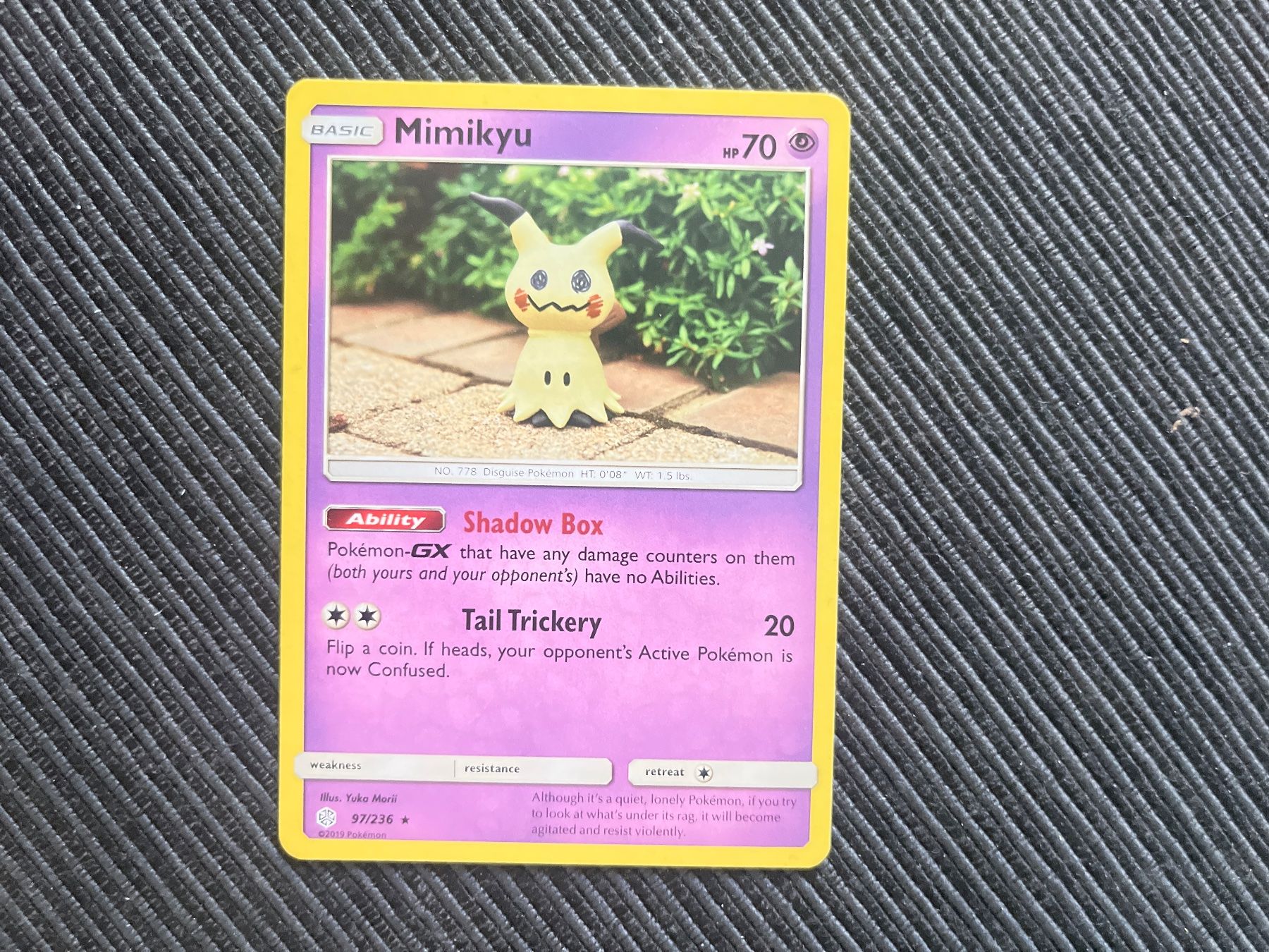 Pokémon Carte collezionabili: Pokemon Mimikyu non Holo Cosmic Eclipse Near Mint – Nuovo (secondo la descrizione) da Wabern venduto da Collectfun