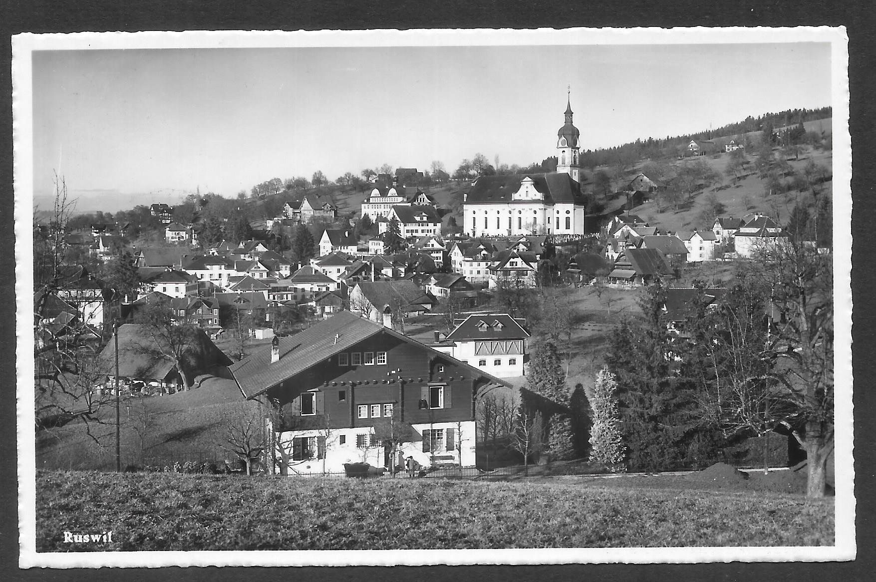 Cartoline postali: Ruswil Teilansicht – Usato da Olten venduto da clotaldi