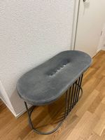 Banc d'entrée velours gris, Beliani