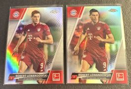 Topps Chrome 21/22 - 2x Robert Lewandowski REFRACTOR Lot