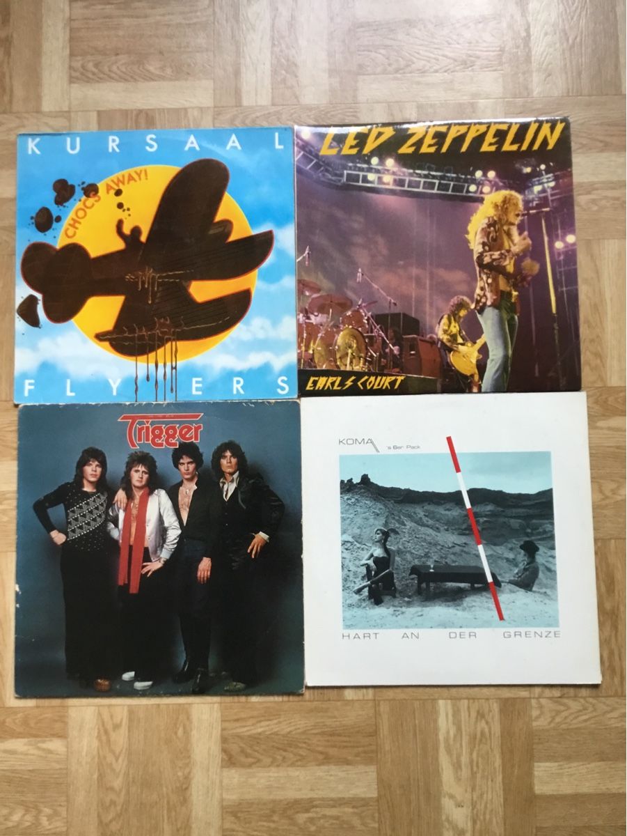 Dischi in vinile: Trigger, Koma, Led Zeppelin, Kursaal Flyers – Usato da Kreuzlingen venduto da Schuggerman