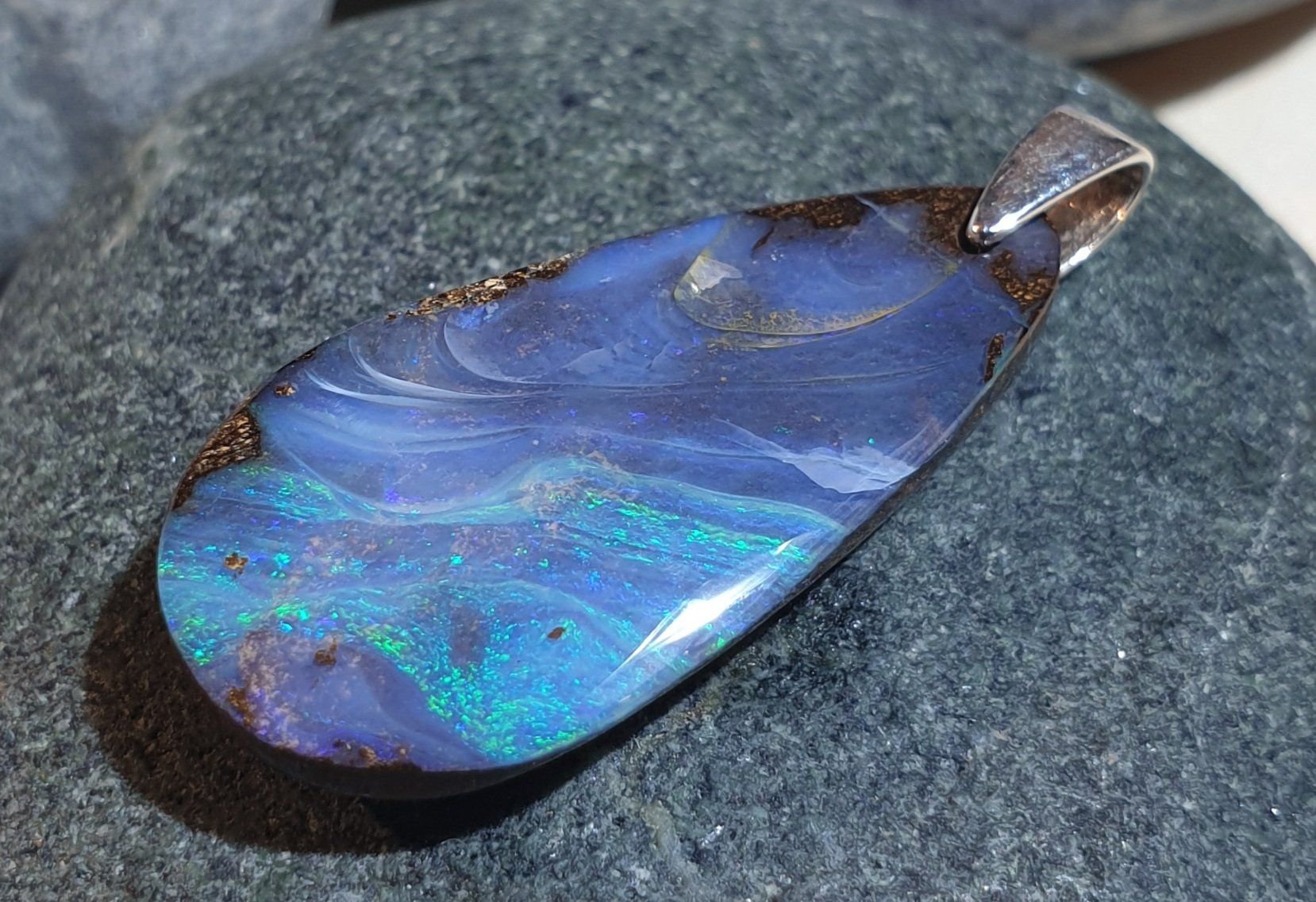Ciondoli: Anhänger Boulder Opal. – Nuovo (secondo la descrizione) da Niederbüren venduto da Raphael014 9