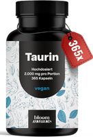 Taurin Kapseln 2000mg – 365 Stück hochdosiert vegan