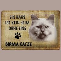 🔥 BIRMA KATZE Blechschild 🎀 20x30cm OVP 🔥
