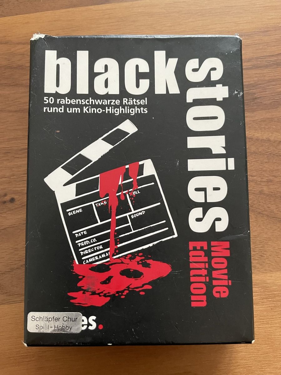 Spiele: Black Stories Kartenspiel – Gebraucht aus Basel von Gundeli-25