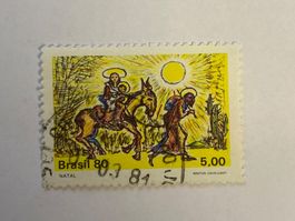Timbre Brasil 80 Natal 1981 Newton Cavalcanti