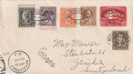 USA GS-Brief mit Zusatzfrankatur 19322
