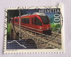 Nr.1350 mit Stempel 2010 100 jahre Berninalinie Sondermarken