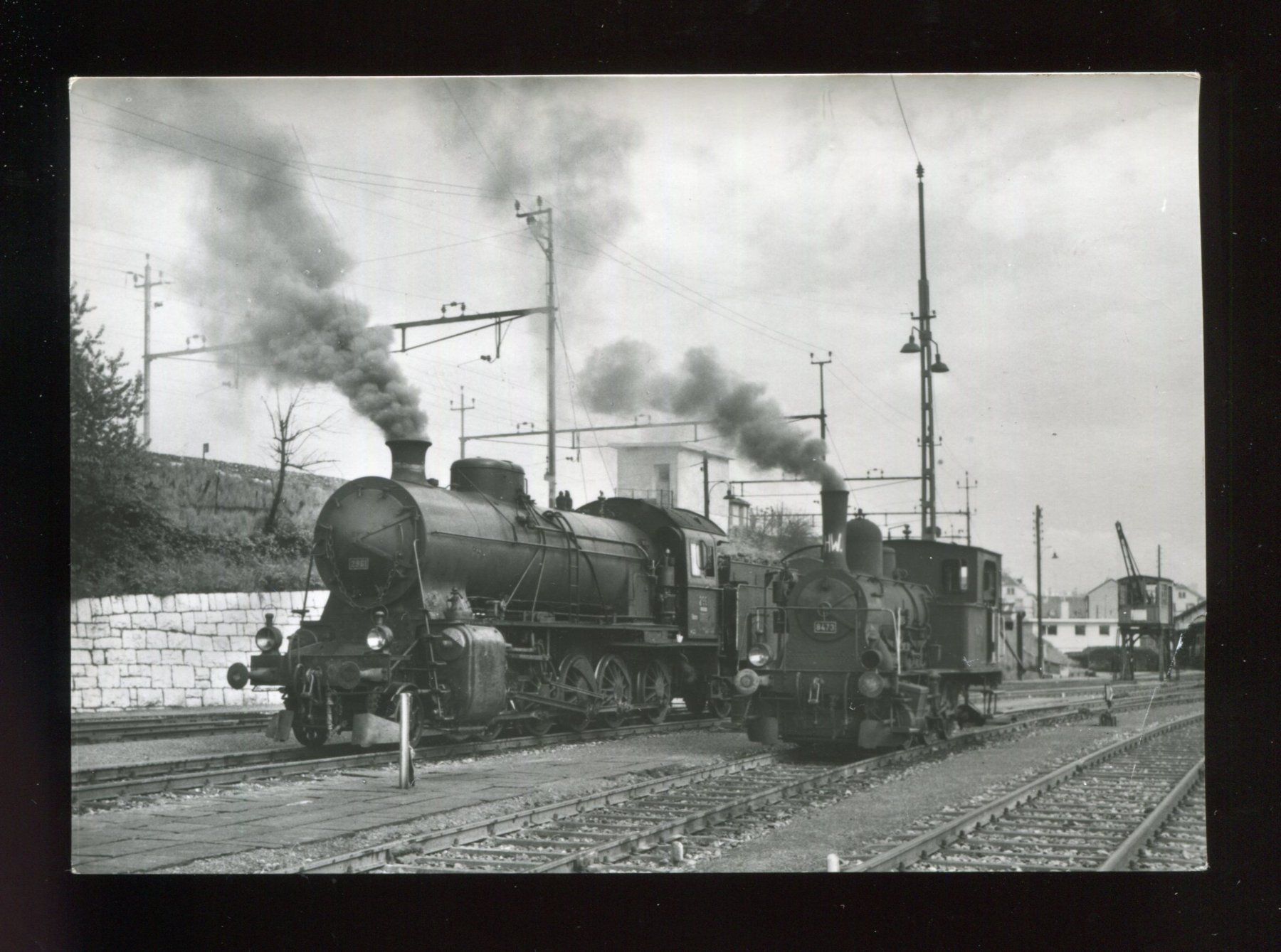 Cartoline postali: SBB, Grösste und kleinste Dampflokomotive – Usato da Aarau venduto da Elmaar41