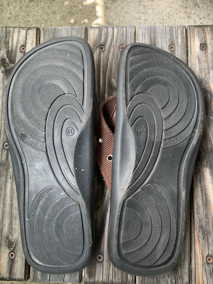 Scarpe da uomo: Flip Flops, Leder, Gr. 41 – Usato da Uster venduto da Flummi 9