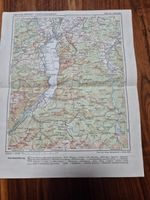 Ausflugskarte um Gmunden 50iger Jahre vintage