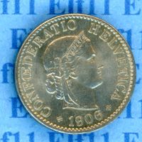 CHF___0.05 1906 stgl * nigelnagelneu! 5 Rappen