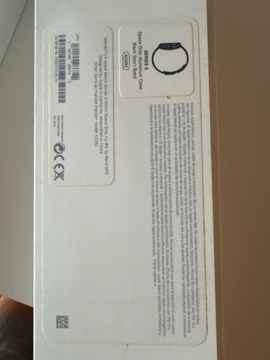 Apple Smartwatch: Apple Watch Series 5 40mm Space Grey con graffi – Usato da Bellinzona venduto da jdlomba 4
