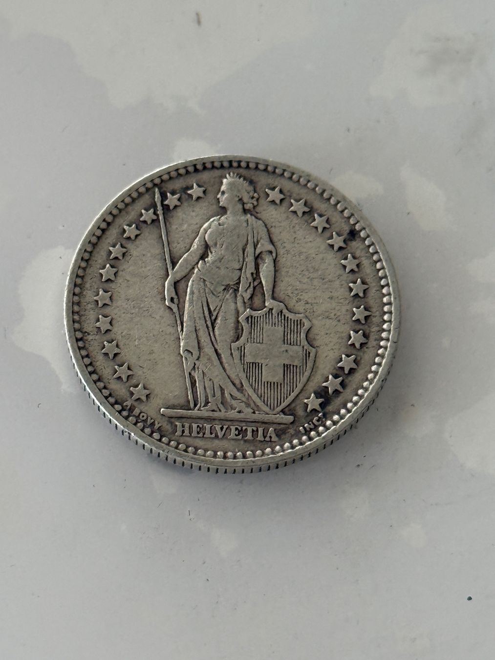 Alle Münzen: 2 Franken 1908  sehr Rar – Gebraucht aus Wallisellen von SWISS_SILVER1