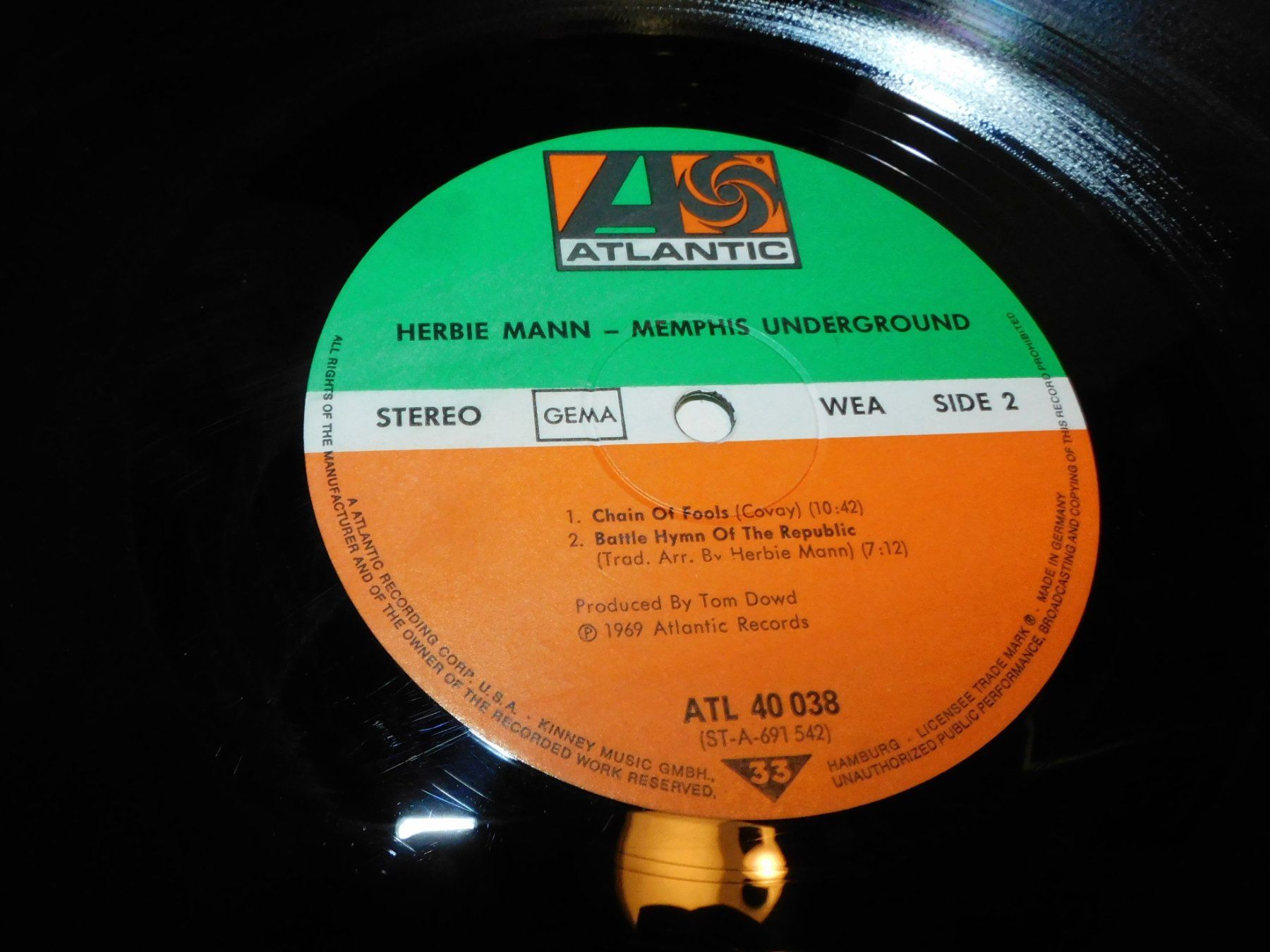 Dischi in vinile: LP - 1969 Herbie Mann - Memphis Underground - Schallplatte – Usato da Sursee venduto da 76 2
