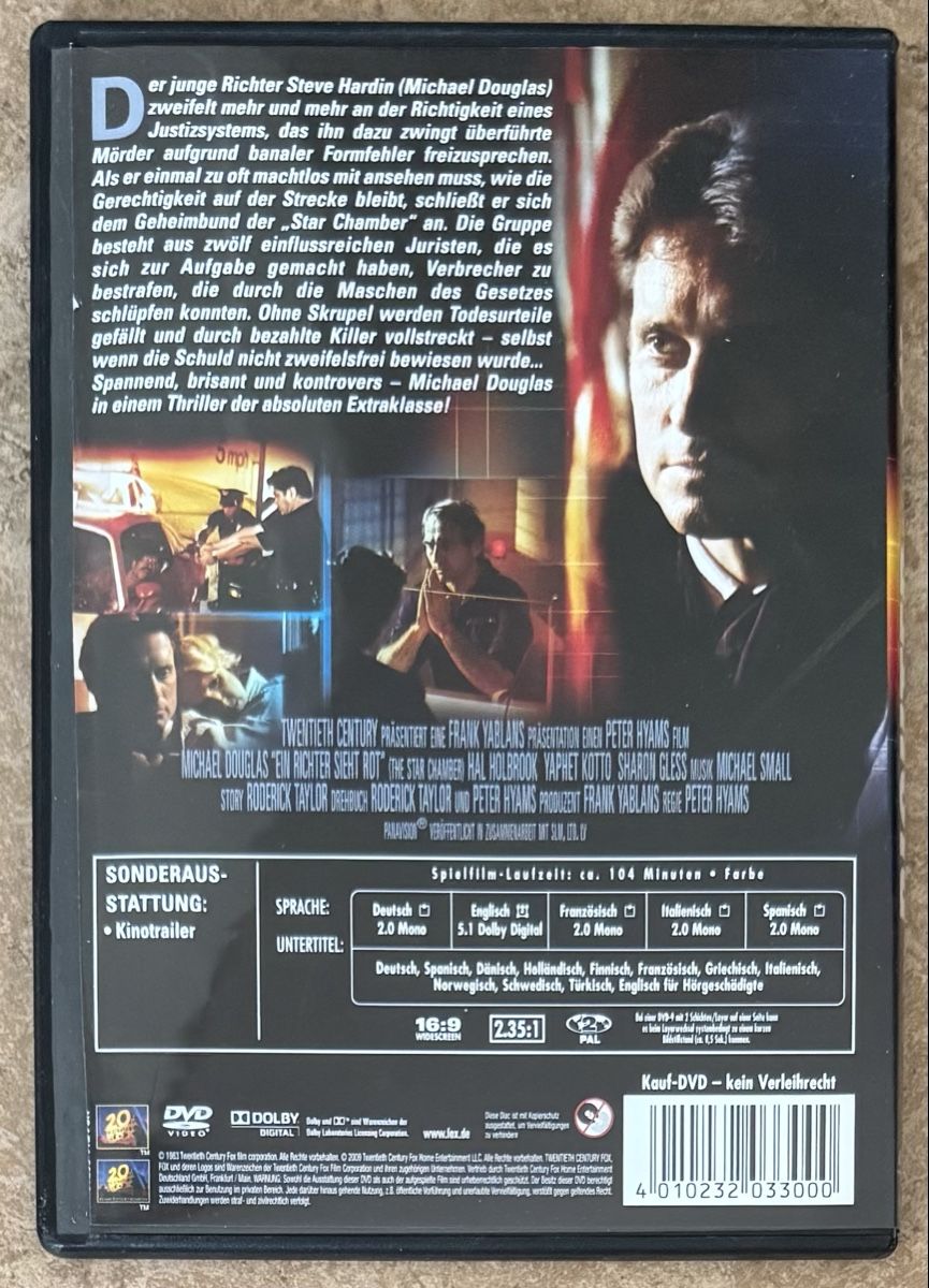Tutti i DVDs: EIN RICHTER SIEHT ROT  – Nuovo (secondo la descrizione) da Dietikon venduto da AndreaSch01 1