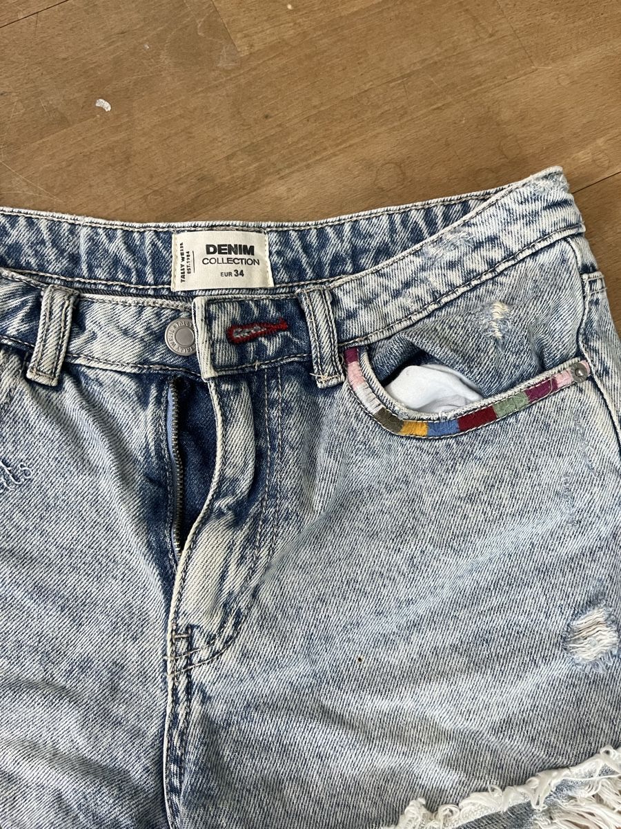 Tally Weijl Jeans: Jeans Shorts blau – Usato da Stäfa venduto da jo1735 1