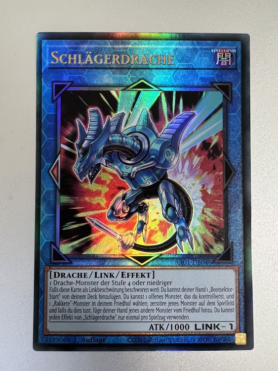 RA01-DE046 Schlägerdrache Ultra Rare 1. Auflage - Yugioh 25th Anniversary Rarity Collection