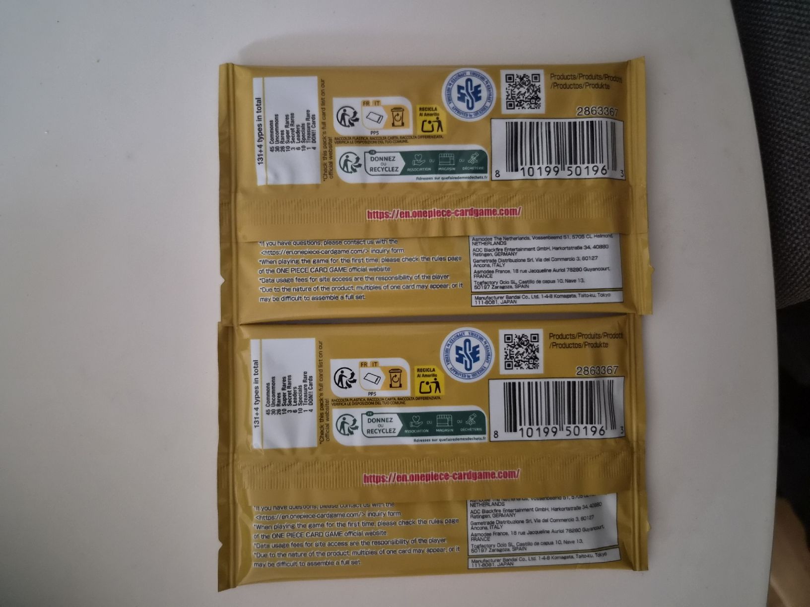 Bandai Cartes à collectionner: 2x boosters OP-17 – Neuf avec emballage d'origine à Les Acacias par S.Vieira 1