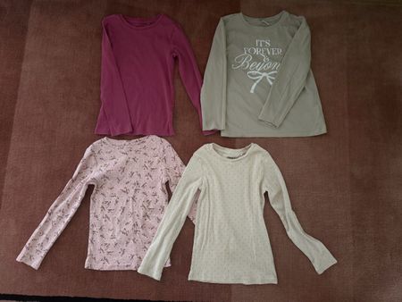 Mädchen-Langarmshirts Gr134