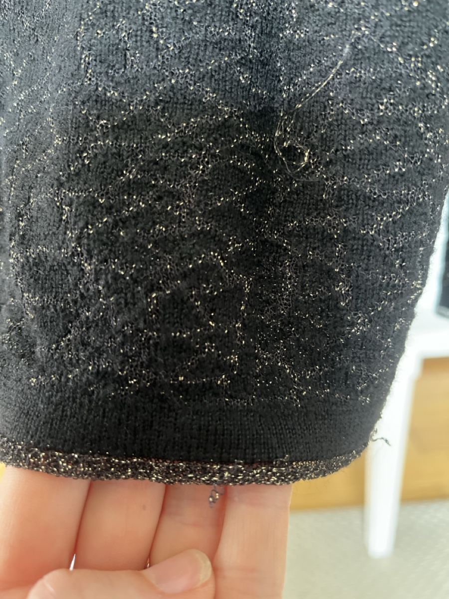 Giacche: St. Georges Strickjacke, schwarz-Glitzer, 40 – Usato da Solothurn venduto da Bobesch08 7
