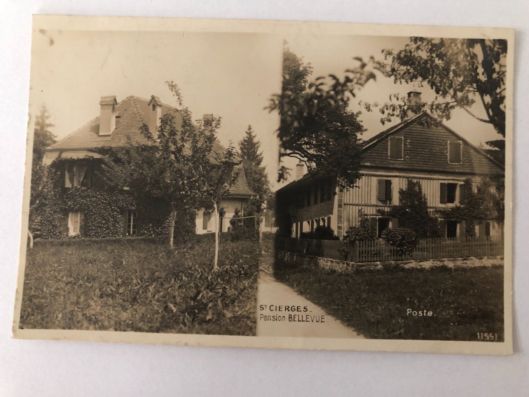 Cartes postales: St Cierges - Pension Bellevue  - Poste – D'occasion à Pfäffikon ZH par Waltoversand